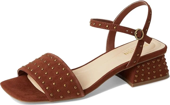 Kenneth Cole Reaction Buena Studs Women's Wedge Shoes Luggage Micro : 9 M, Synthetic - Image 5