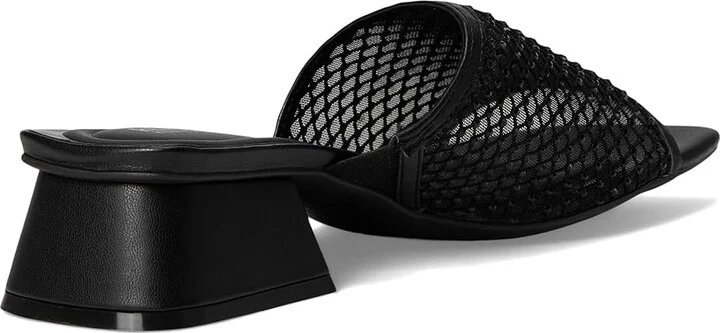 Kenneth Cole Reaction Buenita Women's Wedge Shoes Black/Black Mesh : 6 M, Leather/Rubber - Image 4
