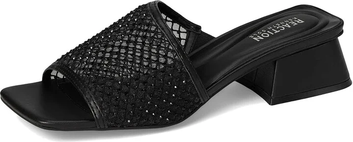 Kenneth Cole Reaction Buenita Women's Wedge Shoes Black/Black Mesh : 6 M, Leather/Rubber - Image 5