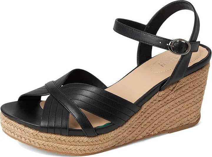 Kenneth Cole Reaction Comi Women's Wedge Shoes Black : 9 M, Leather/Rubber - Image 5