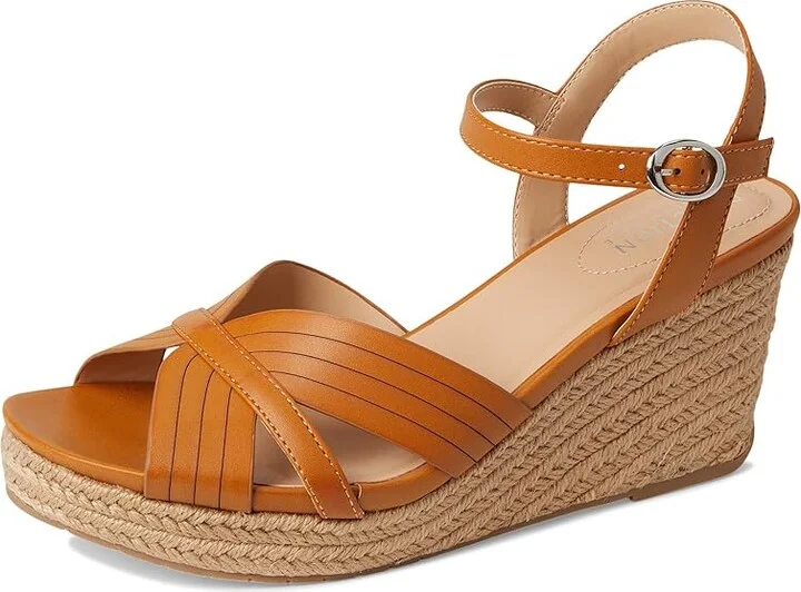 Kenneth Cole Reaction Comi Women's Wedge Shoes Camel : 8.5 M, Leather/Rubber - Image 5