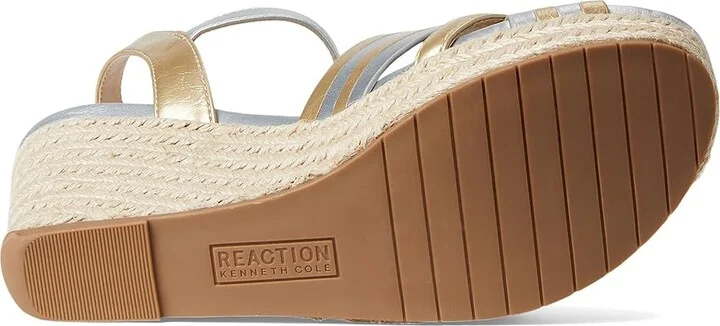 Kenneth Cole Reaction Comi Women's Wedge Shoes Gold/Silver : 9.5 M, Leather/Rubber - Image 3