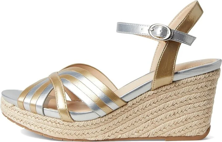 Kenneth Cole Reaction Comi Women's Wedge Shoes Gold/Silver : 9.5 M, Leather/Rubber - Image 6