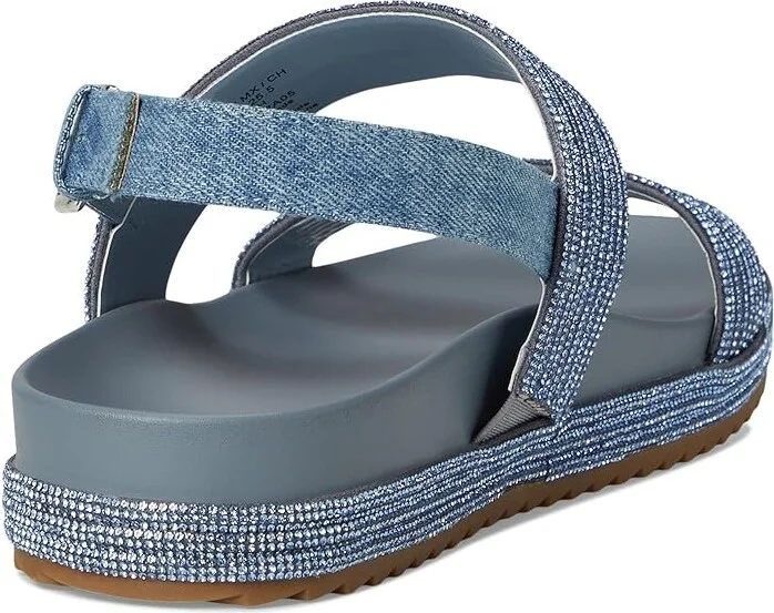 Kenneth Cole Reaction Debra Women's Wedge Shoes Denim Crystal : 6.5 M, Leather/Rubber - Image 4