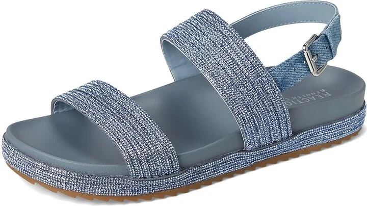 Kenneth Cole Reaction Debra Women's Wedge Shoes Denim Crystal : 6.5 M, Leather/Rubber - Image 5