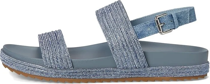 Kenneth Cole Reaction Debra Women's Wedge Shoes Denim Crystal : 6.5 M, Leather/Rubber - Image 6