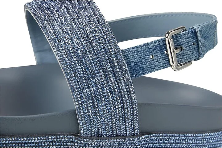 Kenneth Cole Reaction Debra Women's Wedge Shoes Denim Crystal : 6.5 M, Leather/Rubber - Image 7