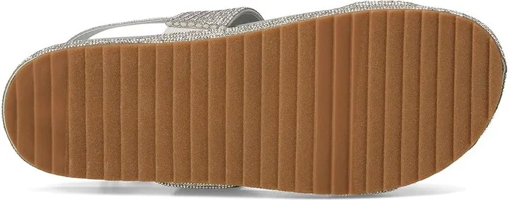Kenneth Cole Reaction Debra Women's Wedge Shoes Silver/Crystal : 7.5 M, Leather/Rubber - Image 3