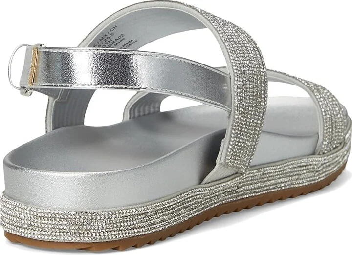 Kenneth Cole Reaction Debra Women's Wedge Shoes Silver/Crystal : 7.5 M, Leather/Rubber - Image 4