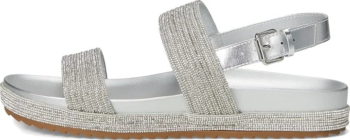 Kenneth Cole Reaction Debra Women's Wedge Shoes Silver/Crystal : 7.5 M, Leather/Rubber - Image 6
