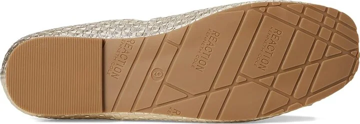 Kenneth Cole Reaction Elstree Women's Flat Shoes Gold Woven : 6 M, Leather - Image 3