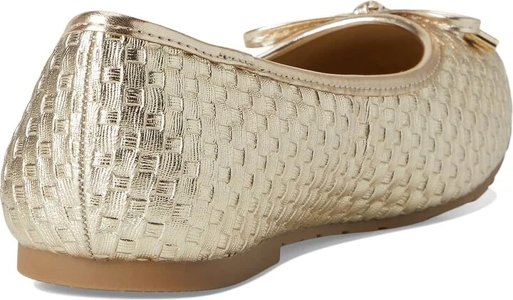 Kenneth Cole Reaction Elstree Women's Flat Shoes Gold Woven : 6 M, Leather - Image 4