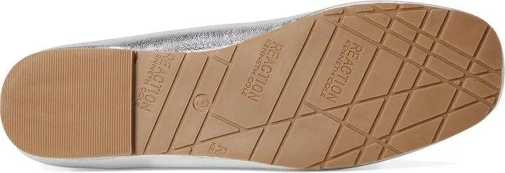 Kenneth Cole Reaction Elstree Women's Flat Shoes Silver : 8 M, Leather - Image 3