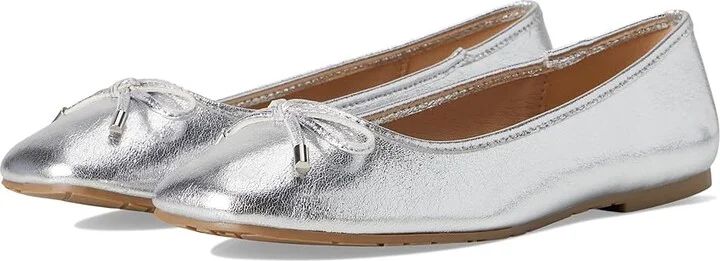 Kenneth Cole Reaction Elstree Women's Flat Shoes Silver : 8 M, Leather