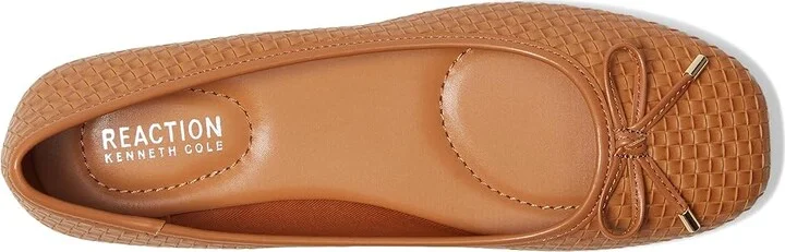 Kenneth Cole Reaction Elstree Women's Flat Shoes Tan Woven : 11 M, Leather - Image 2