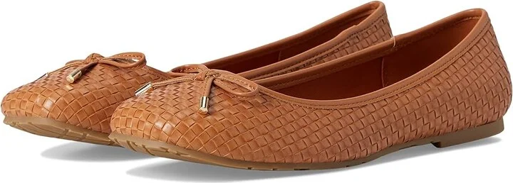 Kenneth Cole Reaction Elstree Women's Flat Shoes Tan Woven : 11 M, Leather