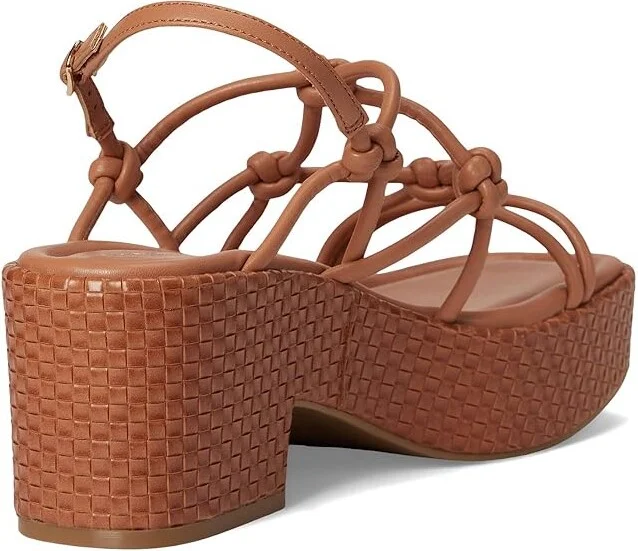Kenneth Cole Reaction Essa Knots Women's Wedge Shoes Rust : 7.5 M, Leather - Image 4