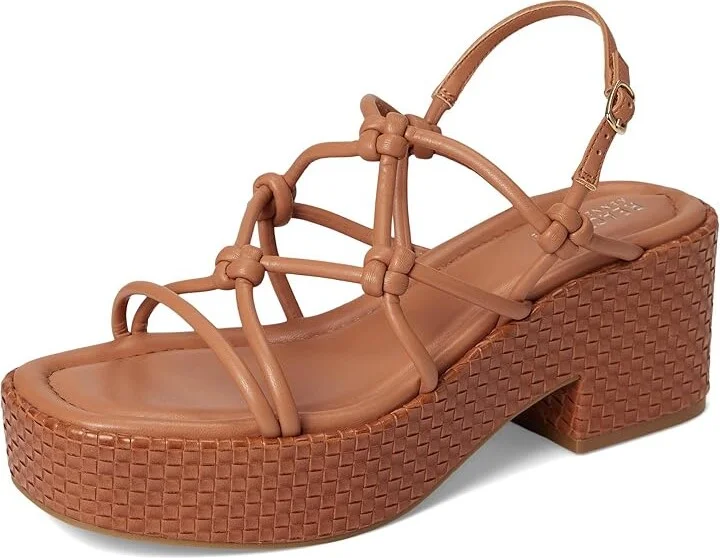 Kenneth Cole Reaction Essa Knots Women's Wedge Shoes Rust : 7.5 M, Leather - Image 5