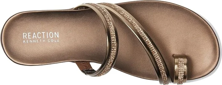 Kenneth Cole Reaction Gia Women's Sandals Bronze : 7 M, Faux Leather - Image 2