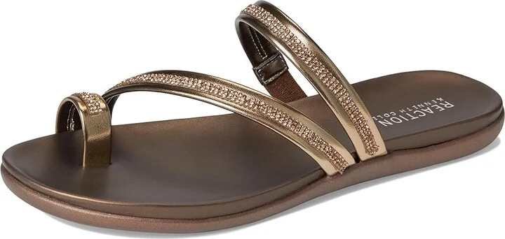 Kenneth Cole Reaction Gia Women's Sandals Bronze : 7 M, Faux Leather - Image 5