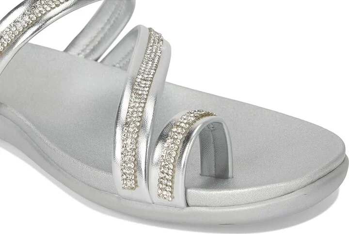 Kenneth Cole Reaction Gia Women's Sandals Silver Metallic : 6.5 M, Faux Leather - Image 7