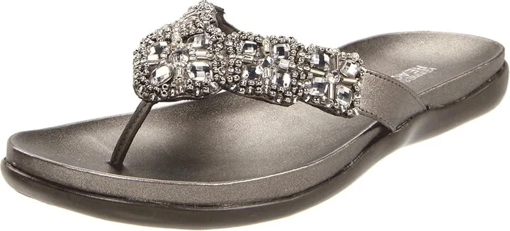 Kenneth Cole Reaction Glam-athon Women's Sandals Pewter : 5.5 M, Synthetic - Image 2