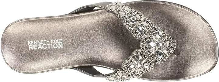 Kenneth Cole Reaction Glam-athon Women's Sandals Pewter : 5.5 M, Synthetic - Image 3