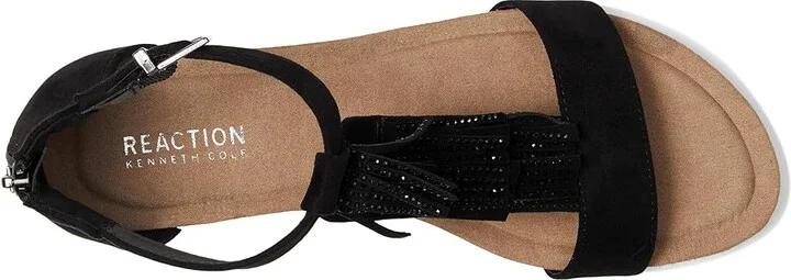 Kenneth Cole Reaction Glytoni Women's Wedge Shoes Black Micro : 6 M, Suede - Image 2