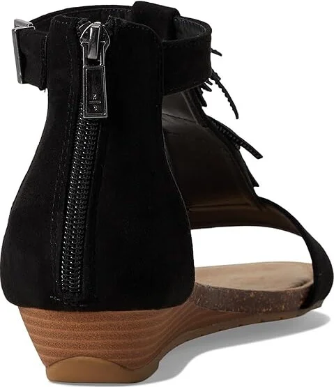 Kenneth Cole Reaction Glytoni Women's Wedge Shoes Black Micro : 6 M, Suede - Image 4
