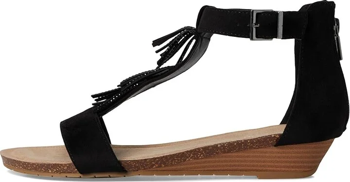 Kenneth Cole Reaction Glytoni Women's Wedge Shoes Black Micro : 6 M, Suede - Image 6