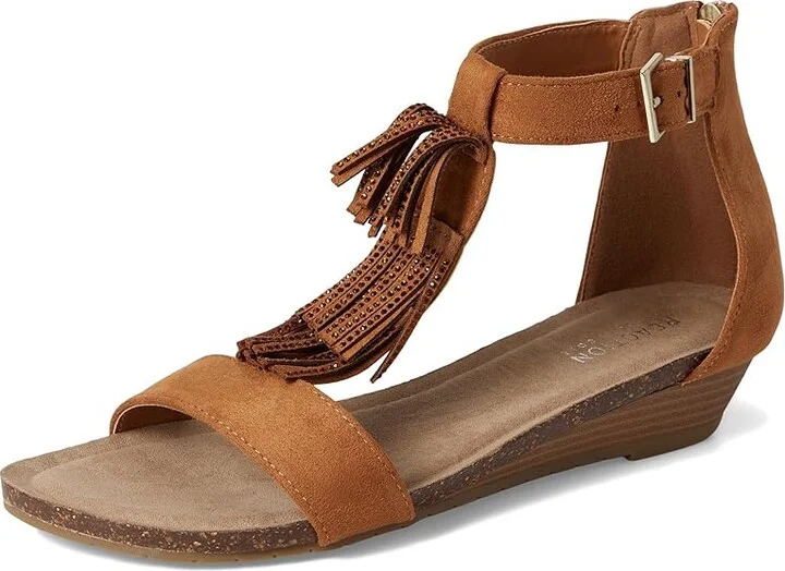 Kenneth Cole Reaction Glytoni Women's Wedge Shoes Tan Micro : 5 M, Suede - Image 5