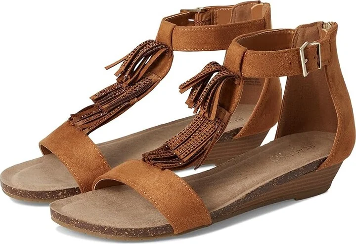 Kenneth Cole Reaction Glytoni Women's Wedge Shoes Tan Micro : 5 M, Suede