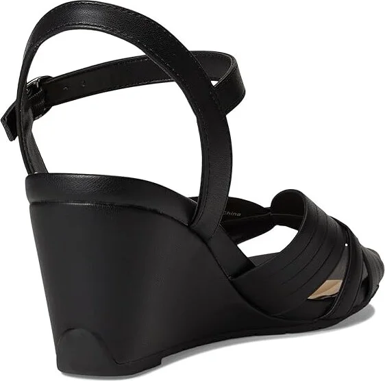 Kenneth Cole Reaction Gomi Women's Wedge Shoes Black : 10 M, Faux Leather - Image 4