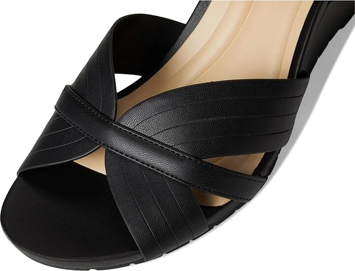 Kenneth Cole Reaction Gomi Women's Wedge Shoes Black : 10 M, Faux Leather - Image 7
