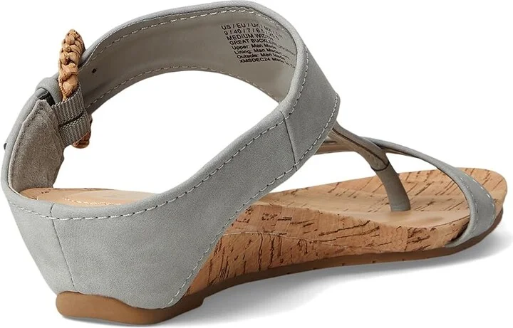 Kenneth Cole Reaction Great Buckle Women's Wedge Shoes Aqua Grey : 8 M, Suede - Image 4