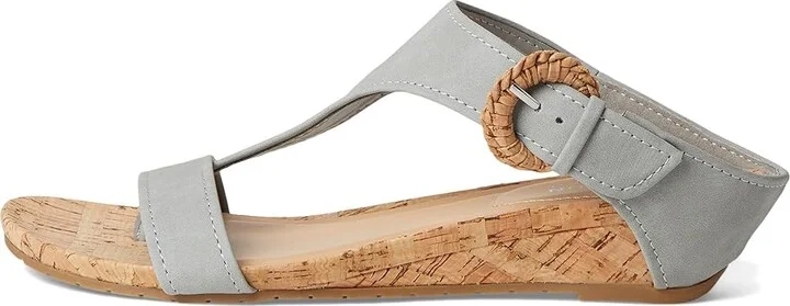 Kenneth Cole Reaction Great Buckle Women's Wedge Shoes Aqua Grey : 8 M, Suede - Image 6