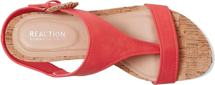 Kenneth Cole Reaction Great Buckle Women's Wedge Shoes Geranium : 11 M, Suede - Image 2