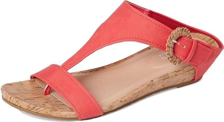 Kenneth Cole Reaction Great Buckle Women's Wedge Shoes Geranium : 11 M, Suede - Image 5