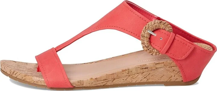 Kenneth Cole Reaction Great Buckle Women's Wedge Shoes Geranium : 11 M, Suede - Image 6