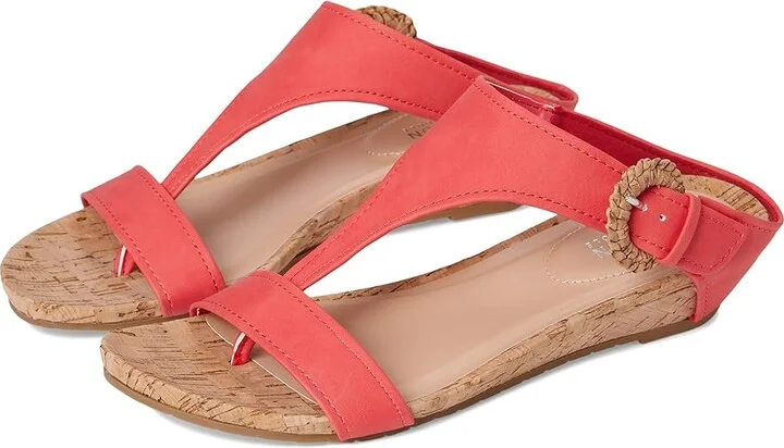 Kenneth Cole Reaction Great Buckle Women's Wedge Shoes Geranium : 11 M, Suede