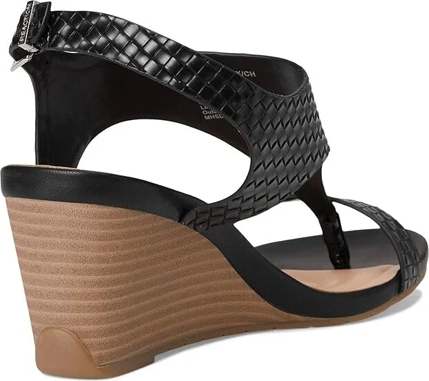 Kenneth Cole Reaction Greatly Thong Women's Shoes Black Woven : 6.5 M, Synthetic - Image 4