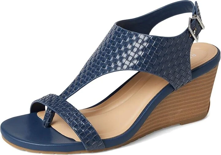 Kenneth Cole Reaction Greatly Thong Women's Shoes Navy Woven : 11 M, Synthetic - Image 5