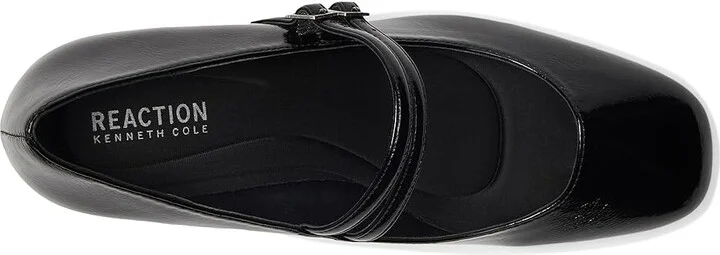 Kenneth Cole Reaction Leeann High Women's Heels Black Crinkle Patent : 6.5 M, Synthetic - Image 2