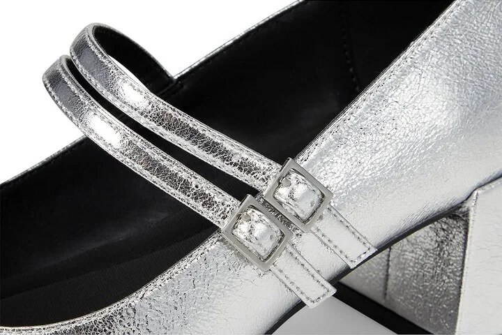 Kenneth Cole Reaction Leeann High Women's Heels Silver : 5.5 M, Synthetic - Image 7