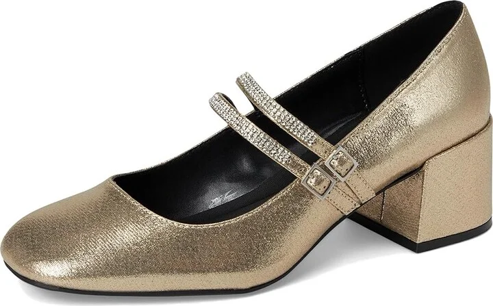 Kenneth Cole Reaction Leeann High Women's Heels Soft Gold Fabric : 6 M, Synthetic - Image 5