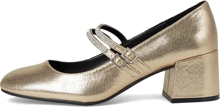 Kenneth Cole Reaction Leeann High Women's Heels Soft Gold Fabric : 6 M, Synthetic - Image 6