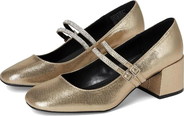 Kenneth Cole Reaction Leeann High Women's Heels Soft Gold Fabric : 6 M, Synthetic