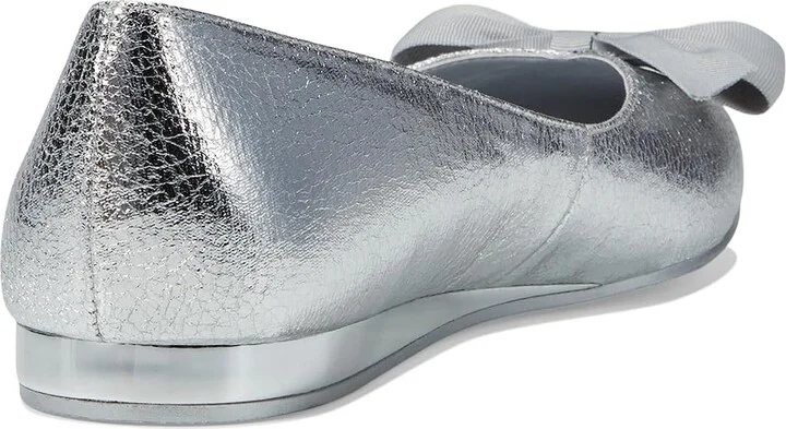 Kenneth Cole Reaction Lily Bow Women's Shoes Silver Metallic : 5.5 M, Satin - Image 4