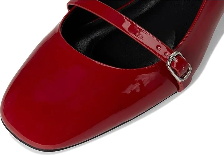 Kenneth Cole Reaction Lindy High Women's Heels Rio Red Patent : 6.5 M, Leather/Rubber - Image 7