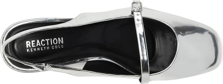 Kenneth Cole Reaction Lindy High Women's Heels Silver : 10 M, Leather/Rubber - Image 2